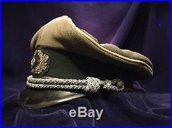 WW2 WWII German Army Officer's Visor Hat Cap
