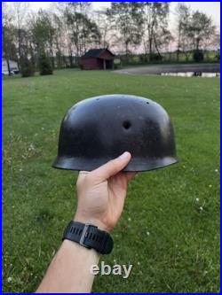 WW2 WWII Original M38 Fallschirmjager Paratrooper Helmet Shell ET66 lot #5071