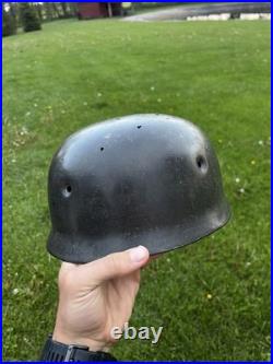 WW2 WWII Original M38 Fallschirmjager Paratrooper Helmet Shell ET66 lot #5071