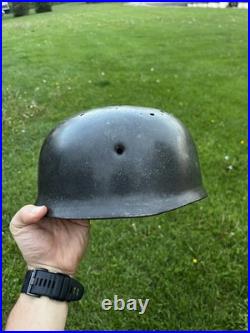WW2 WWII Original M38 Fallschirmjager Paratrooper Helmet Shell ET66 lot #5071