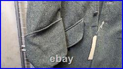 WW2 or Post German Military Grey Green Wool Greatcoat Army Trench Coat