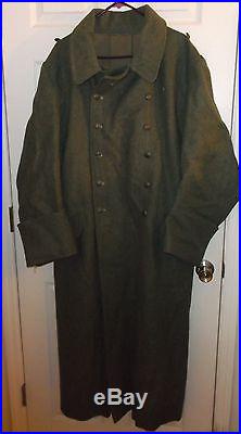 WW2 reproduction German M40 Field-grey Wool Greatcoat
