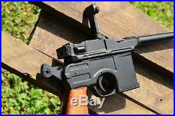 WWII 1896 Mauser Automatic Pistol Broomhandle German Denix Replica