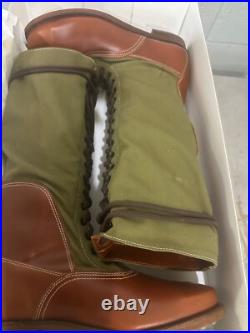 WWII DAK Reproduction high boots size 43, Nord Afrika reenactor