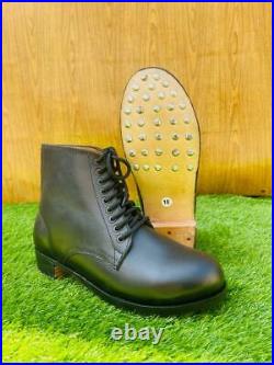 WWII GERMAN COMBAT LOW BOOTS (Black)