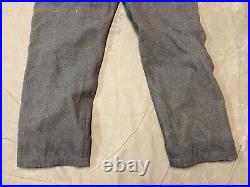 WWII GERMAN M1940 M40 WOOL COMBAT FIELD TROUSERS WithSUSPEND- SIZE LARGE 36 WAIST
