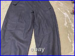WWII GERMAN M1943 M43 PANZER COMBAT TROUSERS WithSUSPEND- SIZE XLARGE 38 WAIST