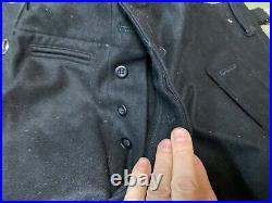 WWII GERMAN M1943 M43 PANZER COMBAT TROUSERS WithSUSPEND- SIZE XLARGE 38 WAIST