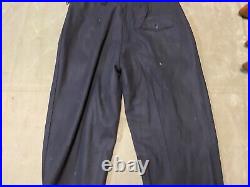 WWII GERMAN M1943 M43 PANZER COMBAT TROUSERS WithSUSPEND- SIZE XLARGE 38 WAIST