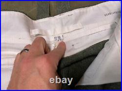 WWII GERMAN M1943 M43 WOOL COMBAT FIELD TROUSERS WithSUSPEND- SIZE SMALL 32 WAIST