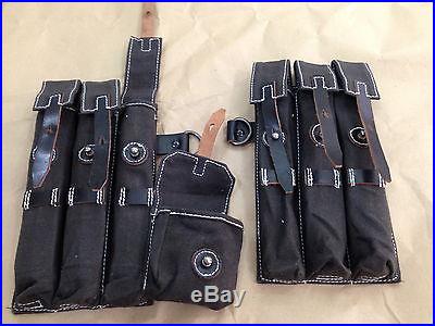 WWII GERMAN MP38/ MP40 MAGAZINE POUCH SET Repro