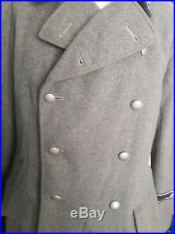 WWII GERMAN RARE german army heavy wool Overcoat Great Coat ww2 repro