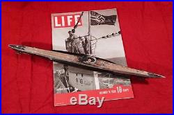 WWII GERMAN SUB U-99 (1/125th Scale Model) w. LIFE MAG. U-35 & VISOR CAP SET