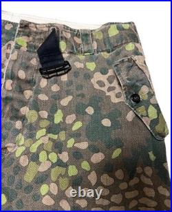 WWII GERMAN WAFFEN DOT 44 CAMO FIELD TROUSERS (adjustable) REPRO