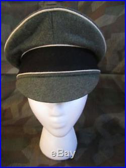 WWII GERMAN WAFFEN INFANTRY ENLISTED NCO CRUSHER CAP-EARLY WAR WOOL VISOR 57