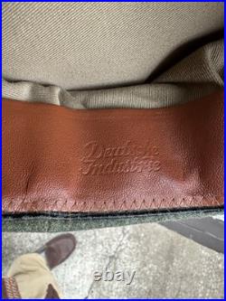 WWII GERMAN WAFFEN LEATHER VISOR Crusher Wool Cap Hat Uniform Ww2 Janke Ww2
