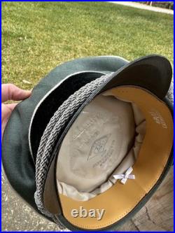 WWII GERMAN WAFFEN Visor Cap Hat Uniform Ww2 Janke EREL Berlin Exc