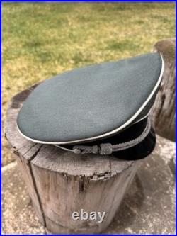 WWII GERMAN WAFFEN Visor Cap Hat Uniform Ww2 Janke EREL Berlin Exc