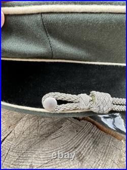 WWII GERMAN WAFFEN Visor Cap Hat Uniform Ww2 Janke EREL Berlin Exc WWII GERMAN WAFFEN Visor Cap Hat Uniform Ww2 Janke EREL Berlin Exc