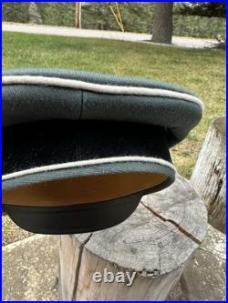 WWII GERMAN WAFFEN Visor Cap Hat Uniform Ww2 Janke EREL Berlin Exc