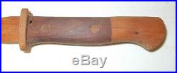 WWII German 98k Bayonet made of Wood Unusual Trench Art