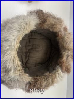 WWII German Army 1942 Dated Authentic Fur Cap Marker Marked