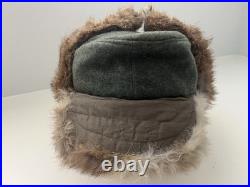 WWII German Army 1942 Dated Authentic Fur Cap Marker Marked