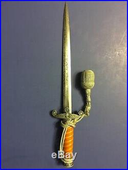 WWII German Army Dagger, Scabbard with Portepee Included
