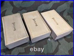 WWII German Army Putzzeug Shoe Brush Set Wehrmacht u. Arbeitsdienst Wood Box Kit
