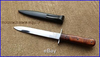 WWII German Army Solider's Boot 6 Fighting Knife w/ Scabbard Excellent Repro