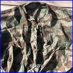 WWII German Army Splinter camo Parka double-sided used REPRO Wehrmacht HEER XL