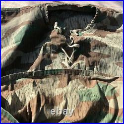 WWII German Army Splinter camo Parka double-sided used REPRO Wehrmacht HEER XL