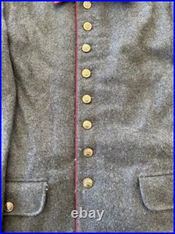 WWII German Army Waffenrock M07/10 Field Tunic Reproduction Coat Grey Size 40