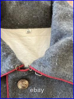 WWII German Army Waffenrock M07/10 Field Tunic Reproduction Coat Grey Size 40