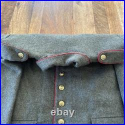 WWII German Army Waffenrock M07/10 Field Tunic Reproduction Coat Grey Size 40