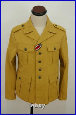 WWII German DAK/Tropical Afrikakorps sand field tunic M40/1st pattern 3XL ONLY