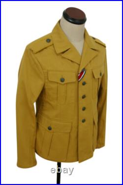 WWII German DAK/Tropical Afrikakorps sand field tunic M40/1st pattern 3XL ONLY