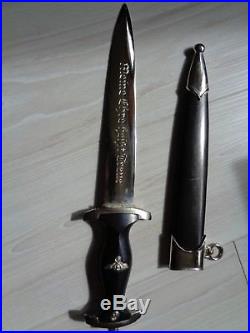 WWII German Dagger RZM M7/14 P. D. Luneschloss Inscribed meine ehre heißt treue