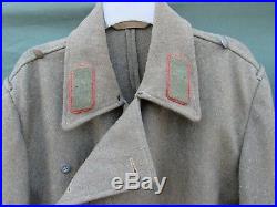 WWII German Elite Green Artillery Wool Panzer Wrap Tunic Jacket
