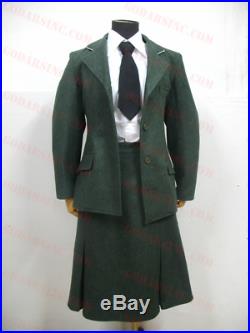 WWII German Elite Helferin Female Uniform Sets (Jacket Skirt Shirt Cap Tie) L
