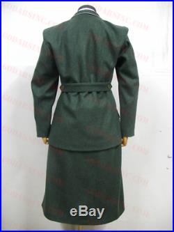 WWII German Elite Helferin Female Uniform Sets (Jacket Skirt Shirt Cap Tie) XL