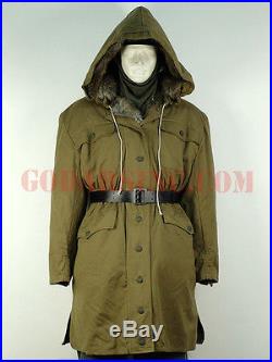 WWII German Elite M43 Tan Rabbit Fur-lined Kharkov Winter Parka XXL