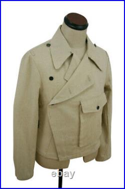 WWII German Heer panzer summer HBT off-white wrap/jacket type II 2XL