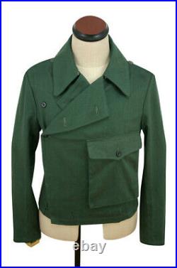 WWII German Heer panzer summer HBT reed green wrap/jacket type II 3XL
