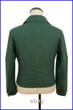 WWII German Heer panzer summer HBT reed green wrap/jacket type II L