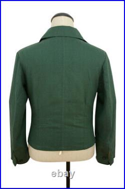 WWII German Heer panzer summer HBT reed green wrap/jacket type II S