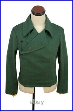 WWII German Heer panzer summer HBT reed green wrap/jacket type I L