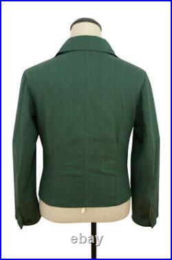 WWII German Heer panzer summer HBT reed green wrap/jacket type I L