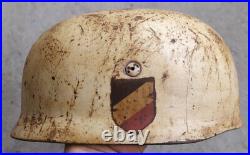 WWII German Helmet M38 Winter Camo Reproduction