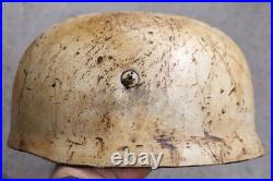 WWII German Helmet M38 Winter Camo Reproduction